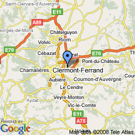 plan Aéroport  de Clermont-Ferrand - Auvergne