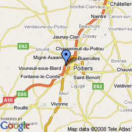 plan Aéroport  de Poitiers-Biard