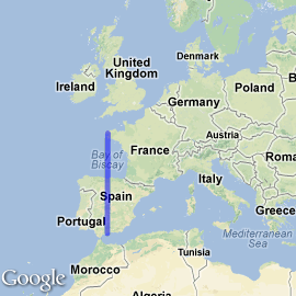 plan vol Brest Malaga
