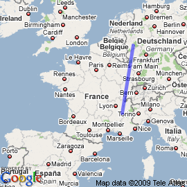 plan vol Grenoble Cologne