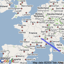 plan vol Grenoble Rome