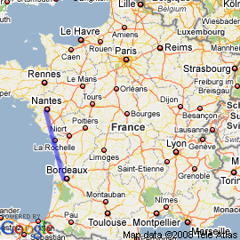 plan vol Nantes Bordeaux