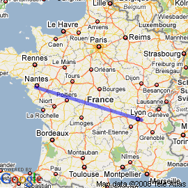 plan vol Nantes Lyon