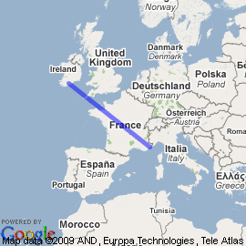 plan vol Nice Cork